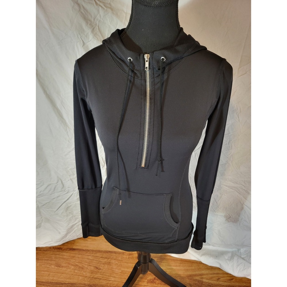 Free People Movement Size XS Black 1/4 Pullover Hooded